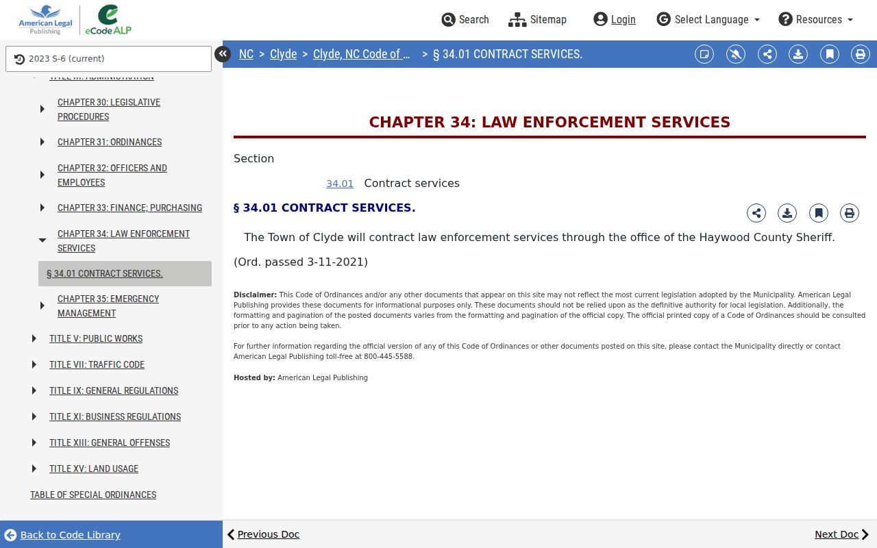 Clyde court records and official court-routing source
