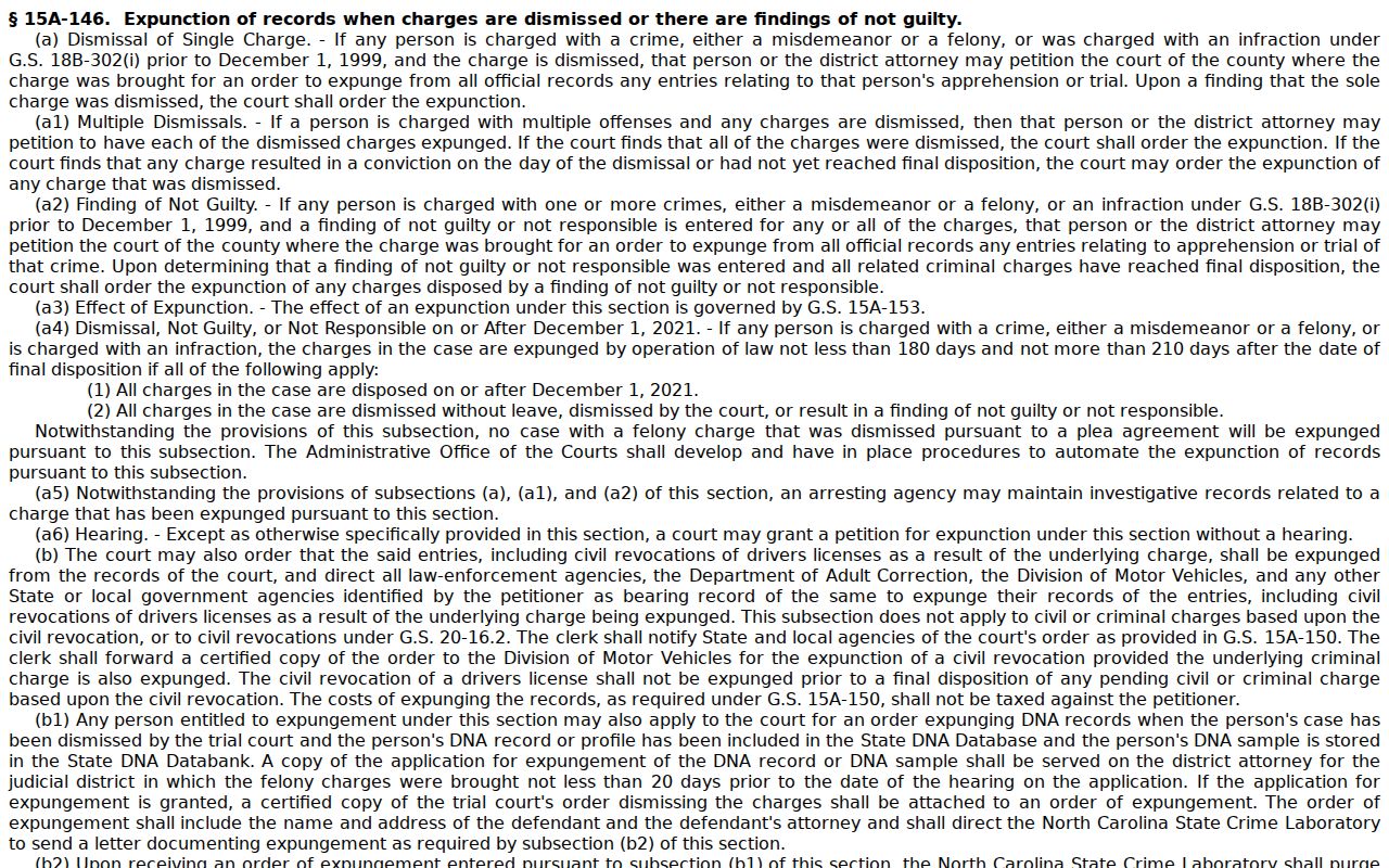 Haywood County criminal court docket expunction access rule